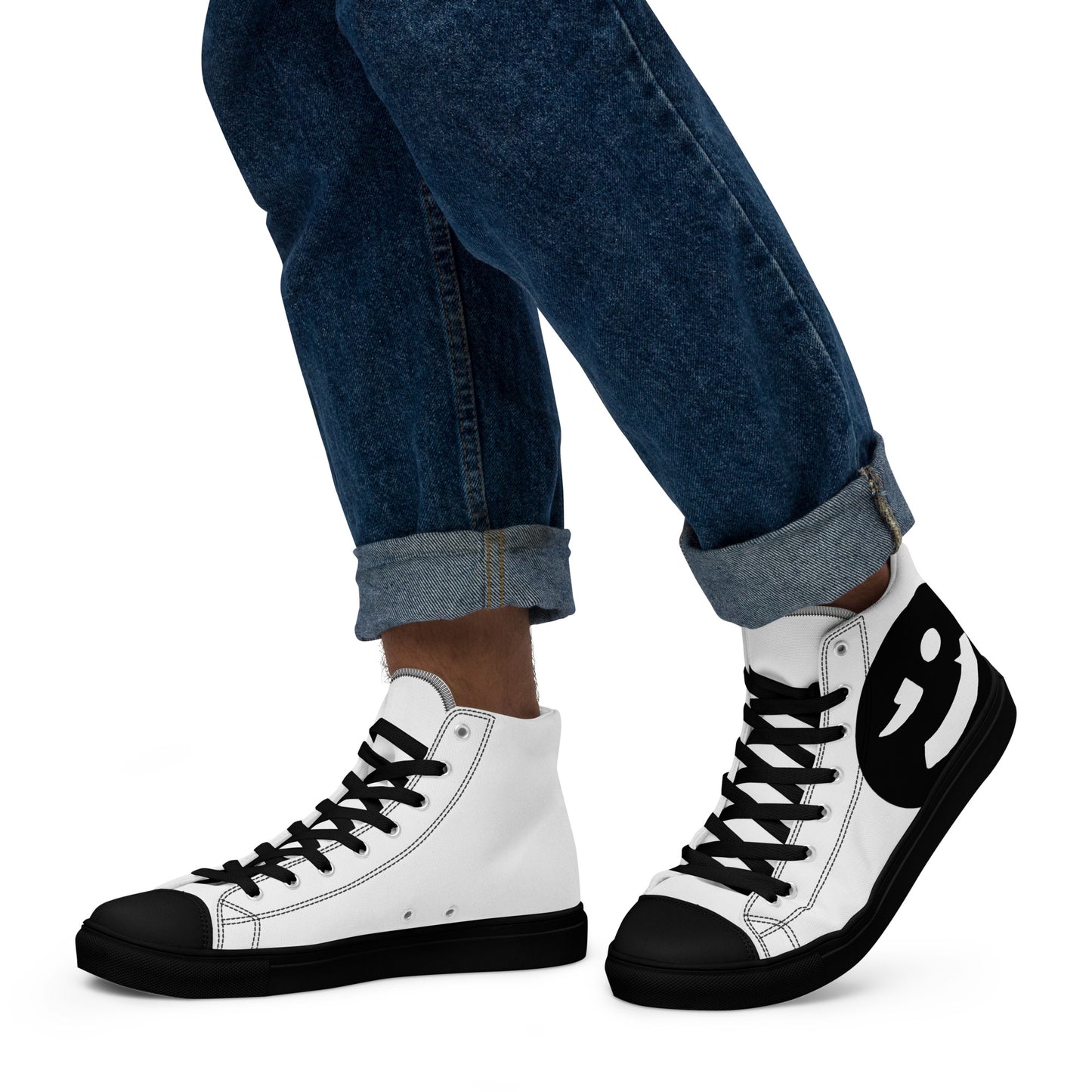 Men’s high top canvas shoes